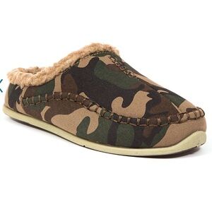 Deer Stag Boys Camouflage Slipper